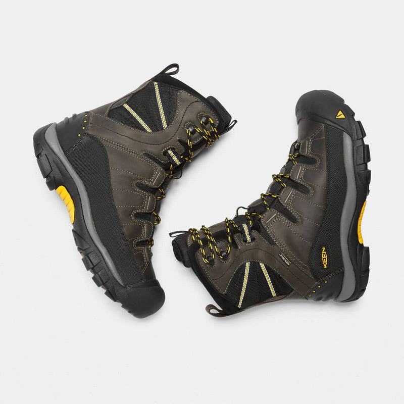 Keen ブーツ | キーンサミットカウンティウォータープルーフ ウィンター ブーツ メンズ 暗オリーブ / 黒 | 798415-TPQ